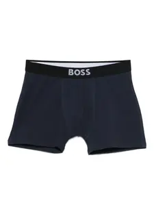 Боксеры с логотипом на поясе (набор из двух штук) Boss Kidswear, синий