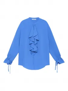 Блузка с оборками MALIPARMI, синий