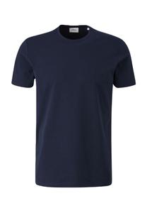 Футболка приталенного кроя, с круглым вырезом, мужская S.Oliver BLACK LABEL, цвет 5958 Blue