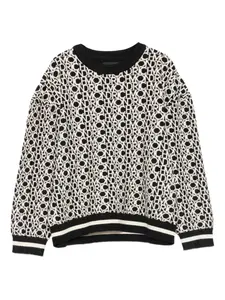 Свитер с логотипом John Richmond Junior, черный