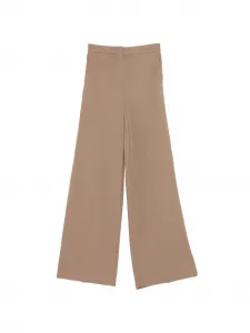 Брюки-палаццо свободного кроя Max Mara, бежевый