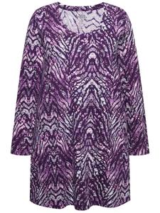 Футболка Ulla Popken Longshirt, цвет dunkles lila