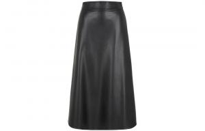 Футболка женская черная кожаная длинная юбка ARMANI EXCHANGE