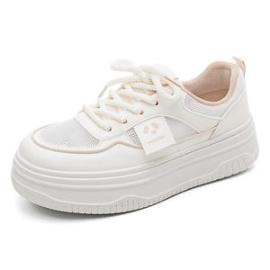 HUANQIU Износостойкие и легкие низкие кроссовки для скейтбординга, женские, бежево-коричневые