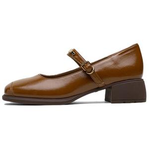 Туфли Мэри Джейн на массивном каблуке Women's BASTO, коричневый