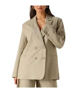 Льняной блейзер Gestuz, зеленый