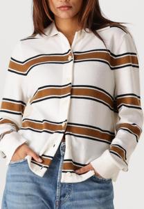 Кардиган Selected Femme SLFTHEA LS BUTTON COLLAR NECK, Egret/Sand