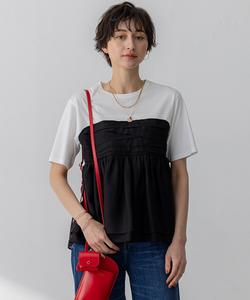 Комбинированный топ-бюстье из органзы 23Rd Ward L, цвет Black [005]