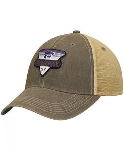 Мужская серая кепка Kansas State Wildcats Legacy Point Old Favorite Trucker Snapback Legacy Athletic