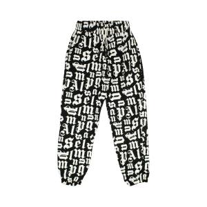 Спортивные брюки с разорванной монограммой Palm Angels, цвет Черный