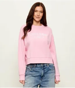 Толстовка cropped fit Guess Jeans, розовый