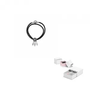 Pandora Браслет из 925 sterling silver для женщин, цвет black