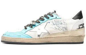 Кроссовки мужские Golden Goose Ball Star, белый / голубой