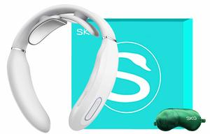 Массажер для шеи защита шеи и плеч горячий компресс импульсный портативный K3 SKG, серый