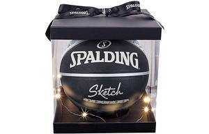 SPALDING Серия sketch china резиновый баскетбольный мяч black размер 7 тренировочный unisex