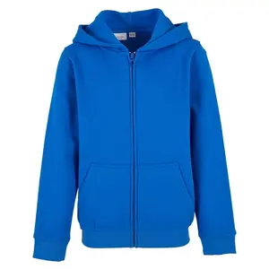 Создайте свой бренд: базовая толстовка на молнии из органического хлопка Build your brand, синий