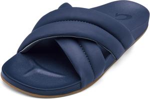 Женские пляжные сандалии OLUKAI Hila, водостойкие шлепанцы, для круглодневной носки с ультрамягким комфортом, Moonlit Ocean/Moonlit Ocean