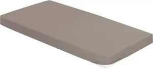 Простыня BIERBAUM "Джерси" из хлопка с эластаном для матрасов высотой до 30 см, простыня 180-200х200-220 см, 1 шт., цвет stein