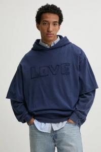 Хлопковая толстовка NUEVOMEXICO Desigual, темно-синий