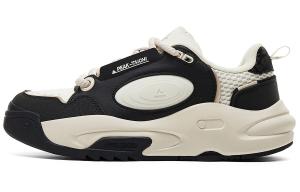 Кроссовки PEAK State Pole Roaming Skateboarding Shoes Women's Low-top Black Canvas White, черный