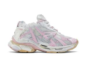 Кроссовки Balenciaga Wmns Runner Sneaker White Pink, белый