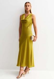 Платье COWL NECK MIDAXI New Look, зеленый