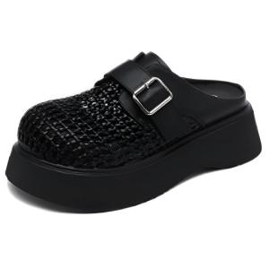 ST&SAT Тихие устойчивые к запаху закрытые тапочки для женщин черные, цвет Black