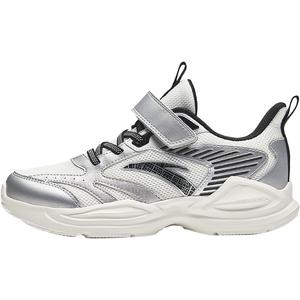 ЛингФенг Легкие Амортизирующие Низкие Детские Беговые Кроссовки Белый Серебристый Черный Антакидс