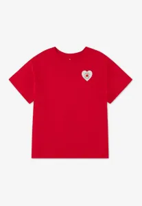 Футболка с принтом ко дню святого валентина Converse, Red