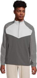 Мужская куртка с длинным рукавом и застежкой-молнией на 1/2 дюйма, ветрозащитная и водонепроницаемая Callaway, Medium Grey Heather