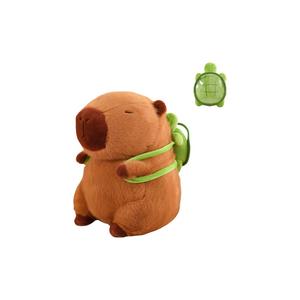 Плюшевая кукла капибара черепаха высота 25см/35см/45см DUOMIAOYOU