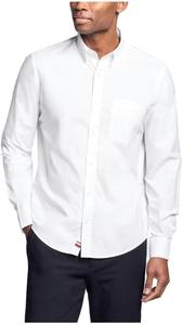 Мужская рубашка Tommy Hilfiger Regular Fit на пуговицах, White