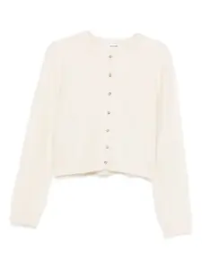 Кардиган из тонкого трикотажа на пуговицах Soft Goat, нейтральный