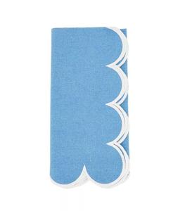 Набор салфеток с зубчатым краем размером 4,20 x 20 дюймов Saro Lifestyle, синий