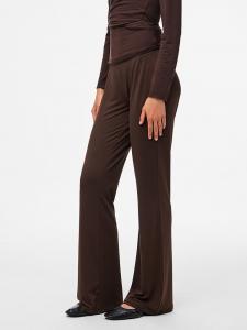 Pieces Брюки "Pcroya" темно-коричневого цвета