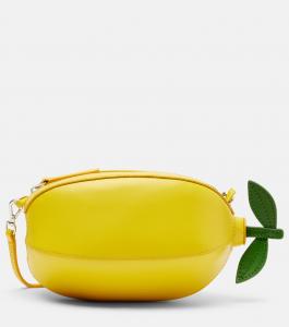 Кожаная плечевая сумка Limona Staud, Lemon