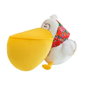 Милый креативный необычный плюшевый пеликан с большим клювом Brangdy