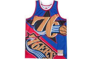 Баскетбольная майка унисекс синяя Mitchell Ness