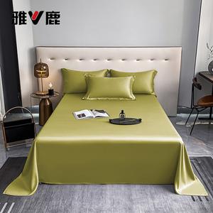 Yalu Комплект постельного белья из 2 предметов (простыня 120х230 см, наволочка 1 шт.), 100% хлопок, цвет Green Leaf