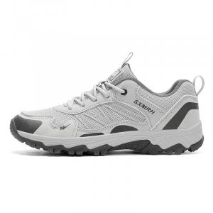 Амортизирующие, износостойкие, легкие, дышащие, нескользящие, низкие кроссовки для походов, мужские, серые, с микрочипом Binary, Microchip Gray