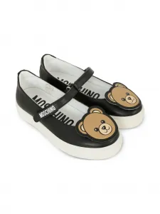 Декорированные кроссовки Moschino Kids, черный