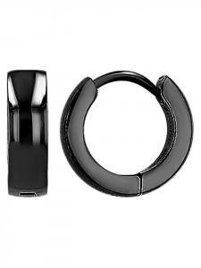 Adeliás Женские серьги - серьги-кольца на шарнирах из нержавеющей стали серебристого цвета