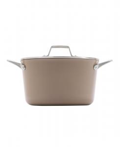 Кастрюля Premier Ceramic Nonstick объемом 7 кварт с крышкой Calphalon, цвет mushroom grey