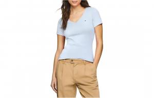 Tommy Hilfiger Футболка Regular женская светло-голубая
