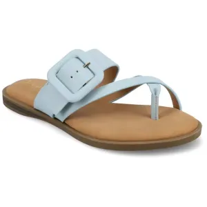 Женские сандалии Layra с открытым носком и открытым носком Journee, голубой