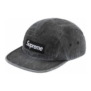 Supreme Хлопковая бейсболка унисекс черная, Black