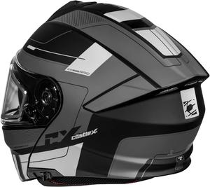 Шлем Castle X CX935 Raid L, черный / серебряный