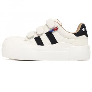 WENPU Женские белые легкие низкие скейтерские кроссовки с амортизацией для увеличения роста, цвет White