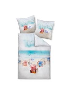 Постельное белье небесно-голубого цвета Janine, 155 x 200 + 80 x 80 см