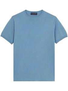 Трикотажный топ с короткими рукавами Brooks Brothers, синий